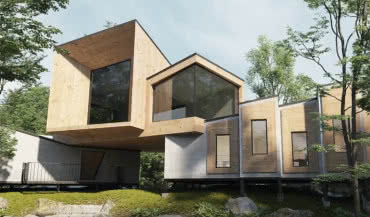 Okna Schüco AWS WoodDesign. Efektowna fuzja aluminium i drewna
